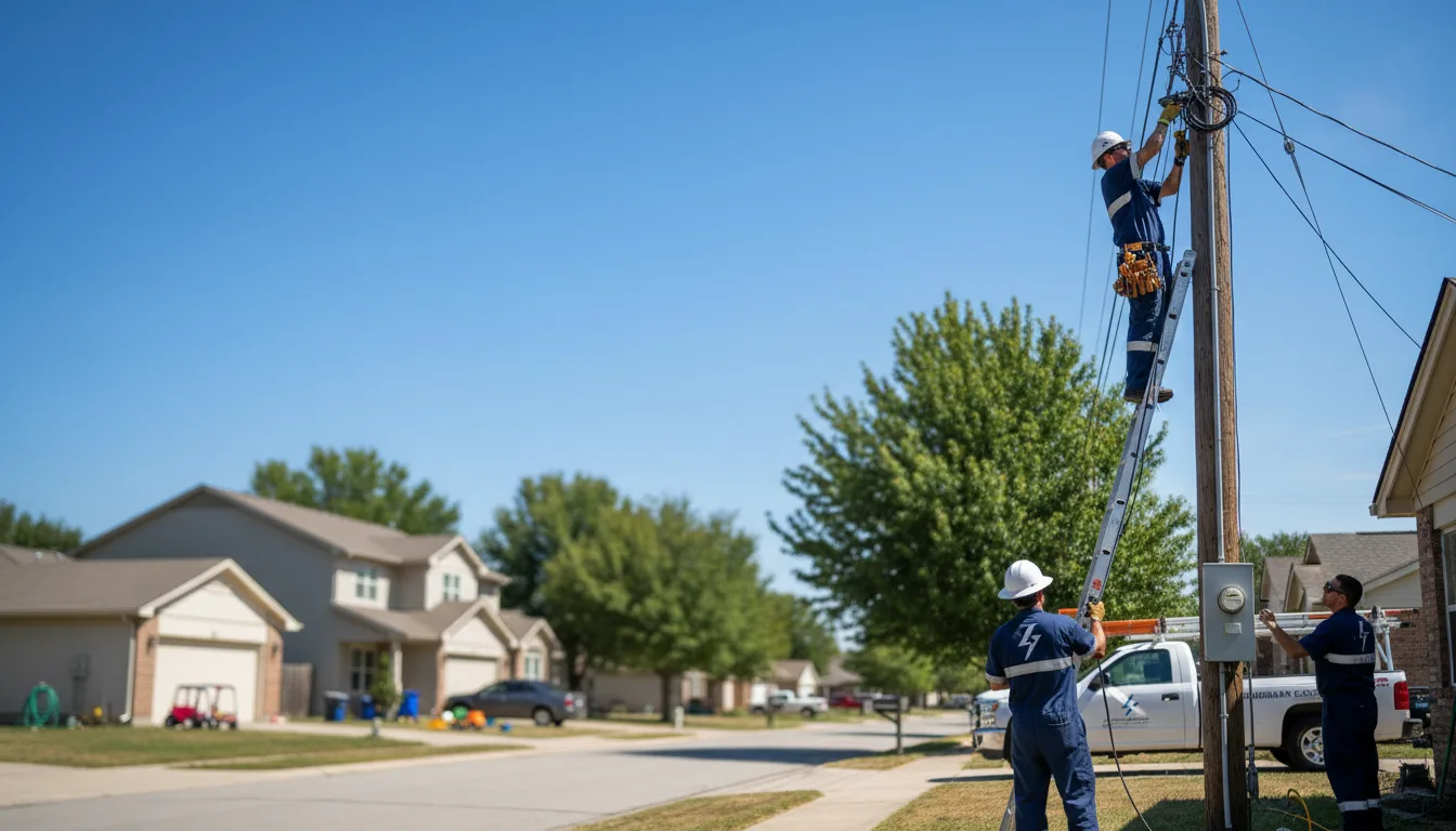 Residential electrician providing installation services in Bolivia, NC